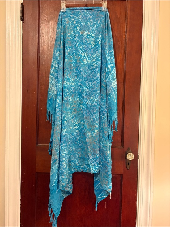 Other - Turquoise Blue Boho Fringe Sarong Wrap